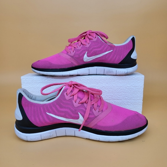 Nike Women's Free 4.0 Pink Running Shoes - Picture 4 of 7